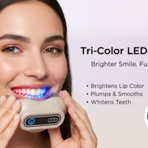 Tri-color LED therapy for brighter smile and fuller lips